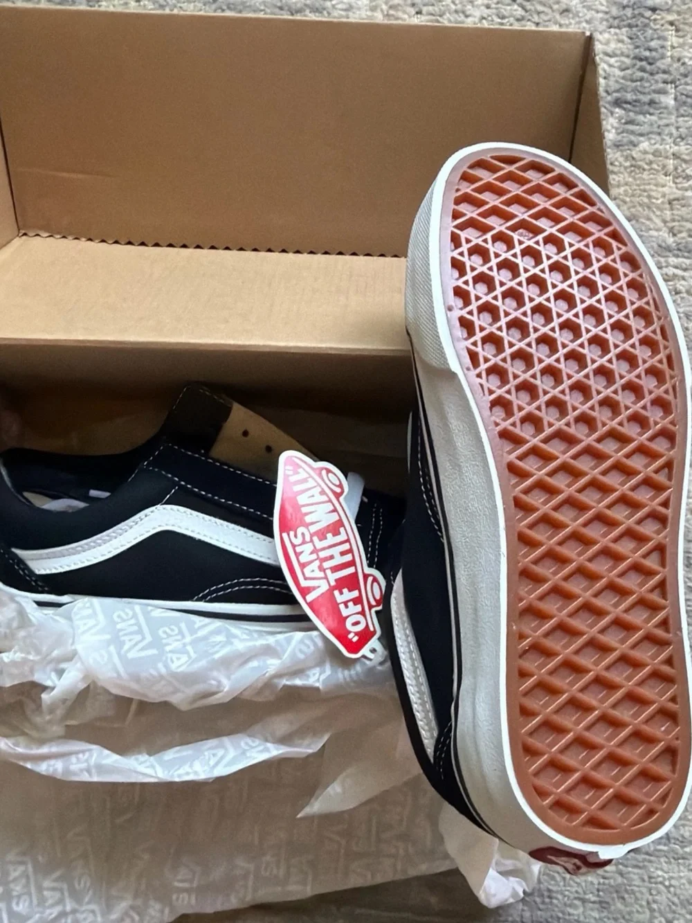 Vans Kids Black & White Classic Old Skool Sneakers